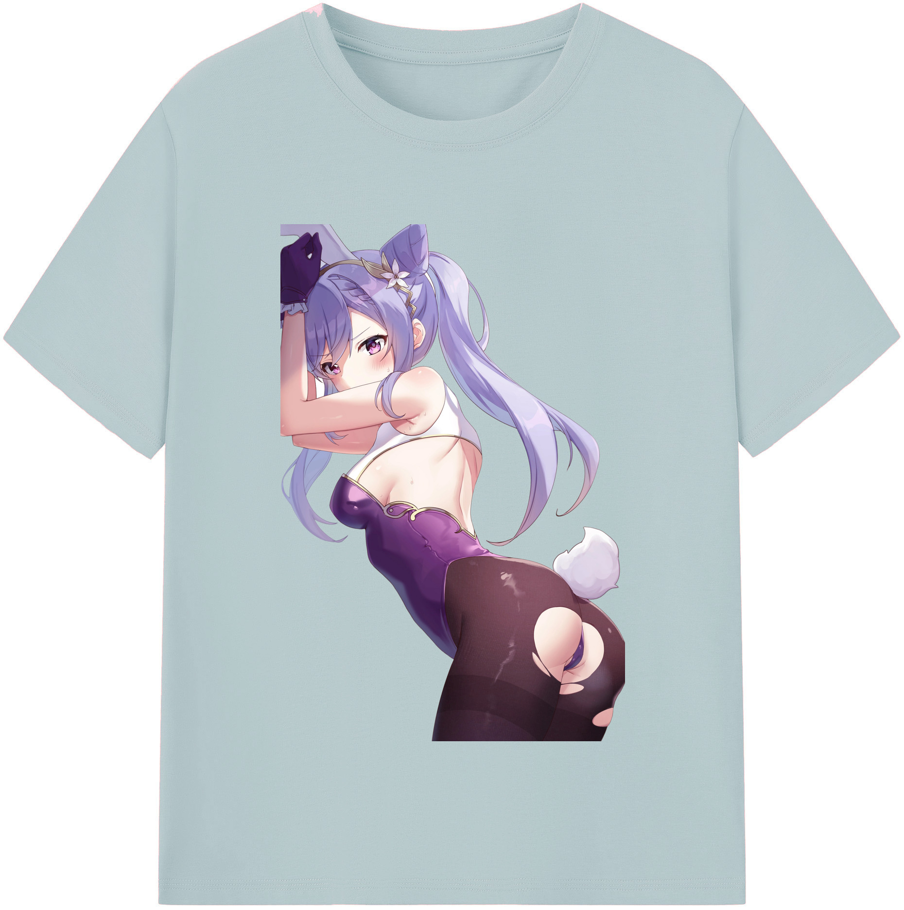 げんし神 刻晴 こくせい genshin Kokusei 綿100％半袖Tシャツ（フロントプリント）